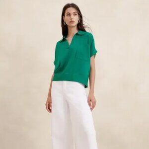 Banana Republic Oversized Johnny-Collar Sweater